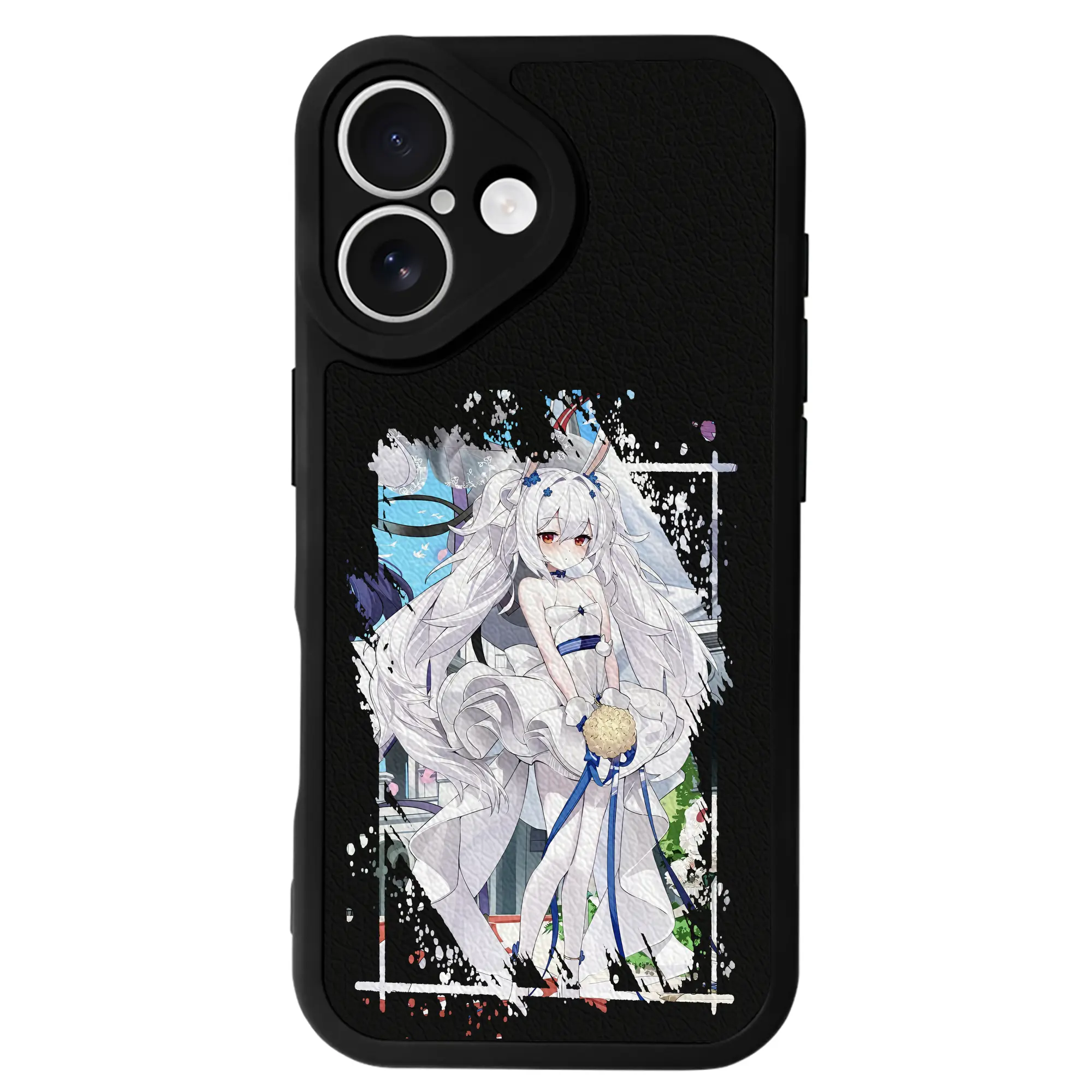 アズールレーン グッズ,ラフィー - IPhone 16シリーズ対応 ・ シリコンスマホケース ・ レザー調 ・ 高精度フィット ・ 耐衝撃 ・ ワイヤレス充電対応 ・ 精密カット